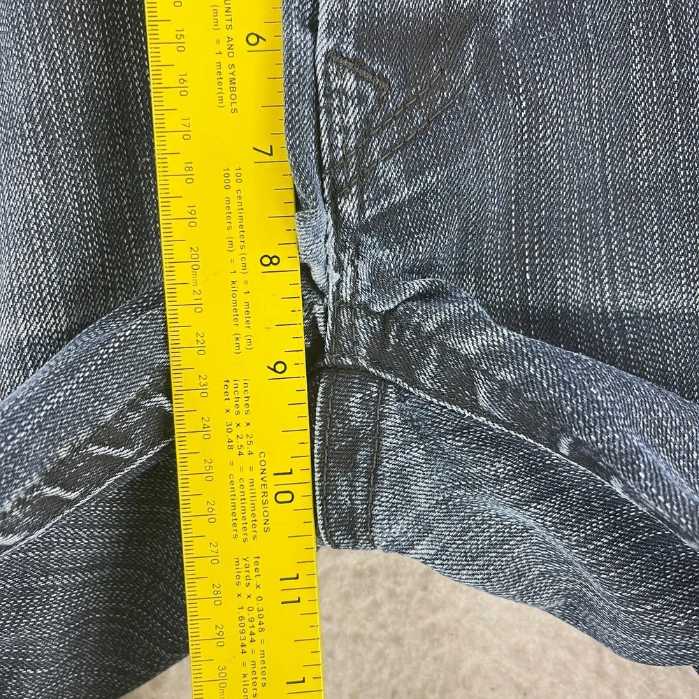 True Religion Blue Denim Geno‎ Straight Leg Jeans Mens Dark Wash Casual Size 33